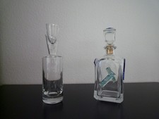 2x Massive schwere Glas