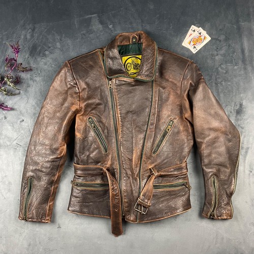 Giacca moto pelle punta nera - pelle,