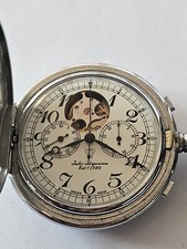 JULES JURGENSEN-CRONOGRAFO-MANUALE-TASCA-RUOTA A COLONNE-VALJOUX 23-HUNTER-RARO