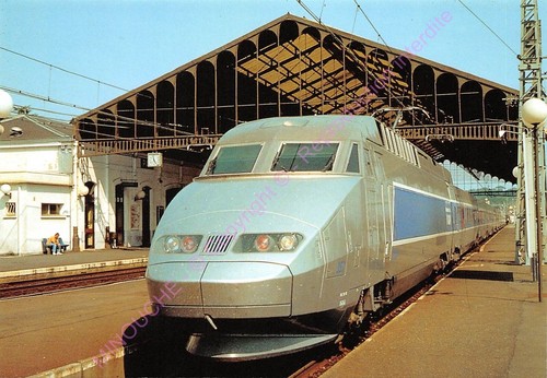 Cartolina 64000 pau treno tgv - pau,