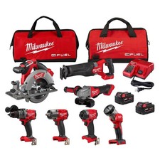 Milwaukee 3697-27 M18 FUEL 18V 7 utensili kit combinato senza fili agli ioni di litio