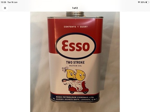 Esso lattina olio - olio, lambretta