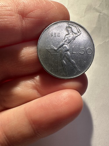 Lire 1958 vulcano rara - 1958,