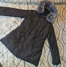 Parka Cappotto Canadian Classic Invernale DONNA Nero Usato M L 46