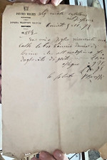 BRUZZI PIETRO SPEDIZIONIERE TRASPORTI MILITARI ORVIETO MONTEFIASCONE 1872-1391