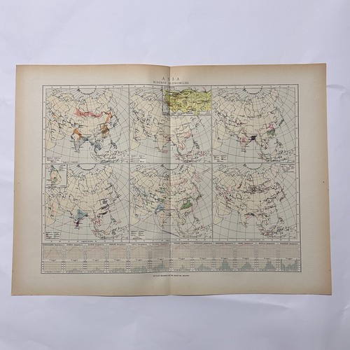Mappa storica asia - asia, 1950