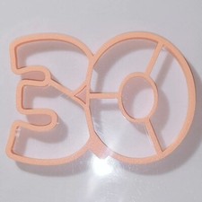 Numero 30 Tagliabiscotti - formine per biscotti per trentesimo compleanno