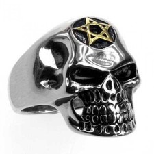Edelstahl- Anello, Teschio