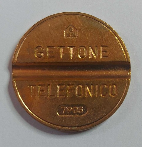 Gettone telefonico con segno - gettone,