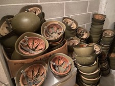 Lotto da 10 Elmetti Bellici Italiani M33-AT – Originali WWII – OCCASIONE UNICA!