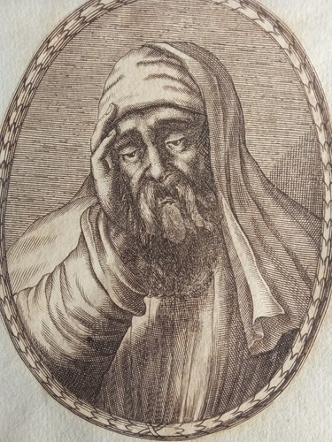 Incisione antica rame ritratto - antica,