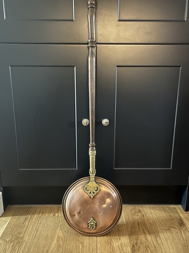 Antique copper bed warmer - bed, with