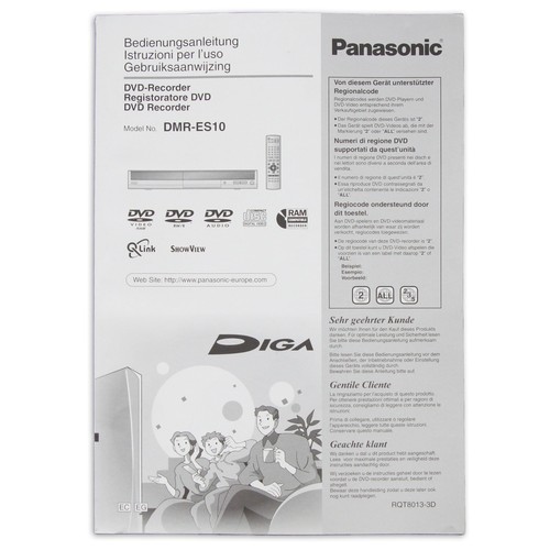 Panasonic dmr es10 manuale - panasonic,