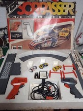 Pista POLISTIL TCR SORPASSER HS-2 +JAM car,FUNZIONANTE completa 1980