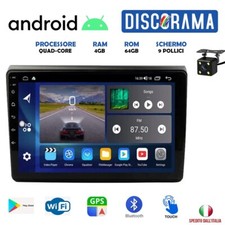 AUTORADIO ANDROID FIAT BRAVO 2007-2012 STEREO AUTO TOUCH 9" POLLICI WIFI 4/64GB