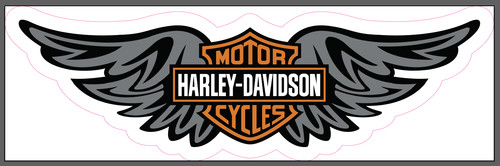 Harley davidson wings vinyl - harley,