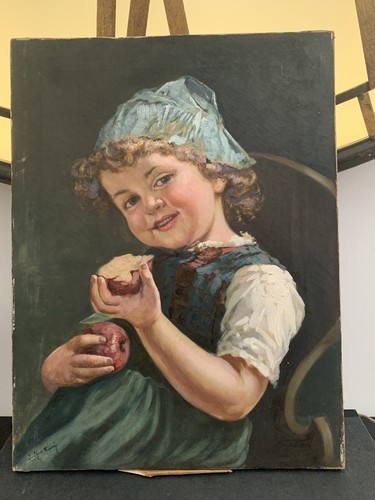 Dipinto olio tela metà - dipinto,