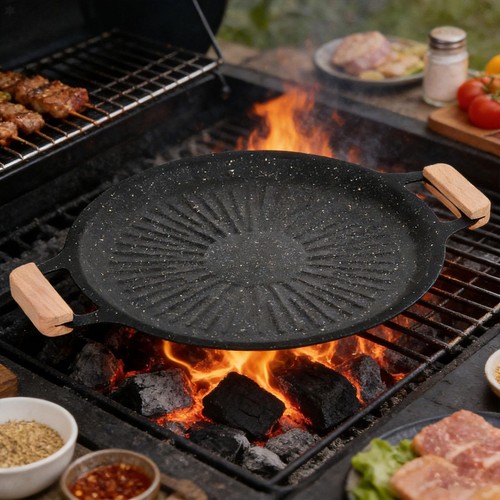 Piastra per barbecue - , rotonda
