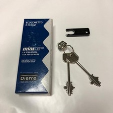 BLOCCHETTO DI RICAMBIO DIERRE 2 CHIAVI 83MM PER CASSAFORTE SERIE TYPE
