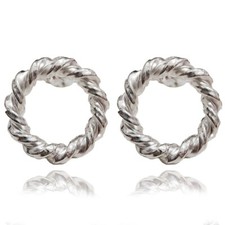 Orecchini bottone cerchi