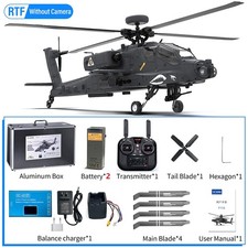 ​YXZNRC F11S Elicottero Apache GPS 2.4G 6 Assi Giroscopio 9CH Flybarless 3D 2 Batteria