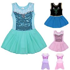 Vestito Tutù Saggio Danza Ariel Elsa Anna Aurora Ballet Girl Tutu Dress DANC112