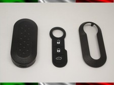 Cover Guscio Chiave + Tasti Per Fiat 500 Punto Panda 500l Nero Lancia Delta