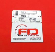 TARGHETTA IDENTIFICATIVA