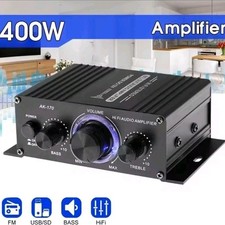 AK-170 Mini HiFi Audio Power Amplificatore 200W+200W 2-CH Spedizione ITALIA