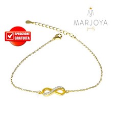 Bracciale infinito con zirconi