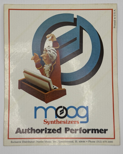 Adesivo vintage moog - vintage,