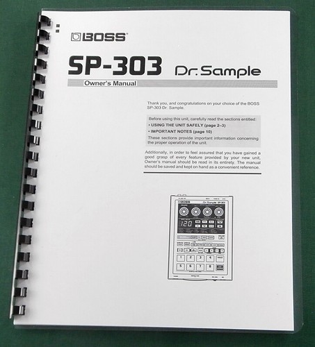 Boss 303 manuale - boss,