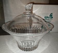 Biscottiera in cristallo al