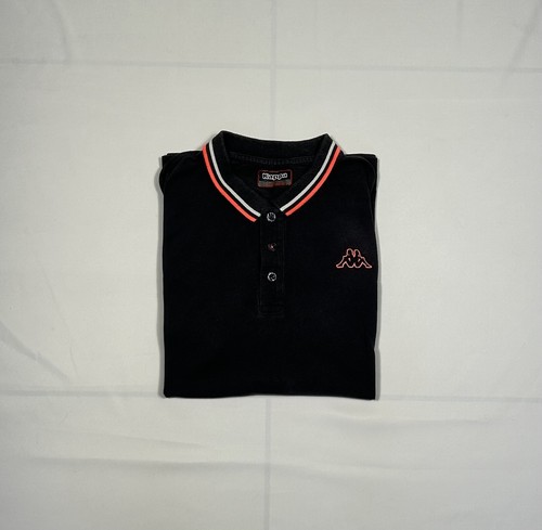 Polo kappa noir avec logo - kappa,