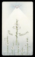 santino-holy card""ediz. FB serie PIA n.606 PAX TECUM