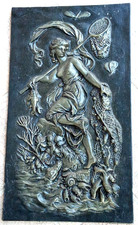 ANTICA PLACCA IN GHISA DA