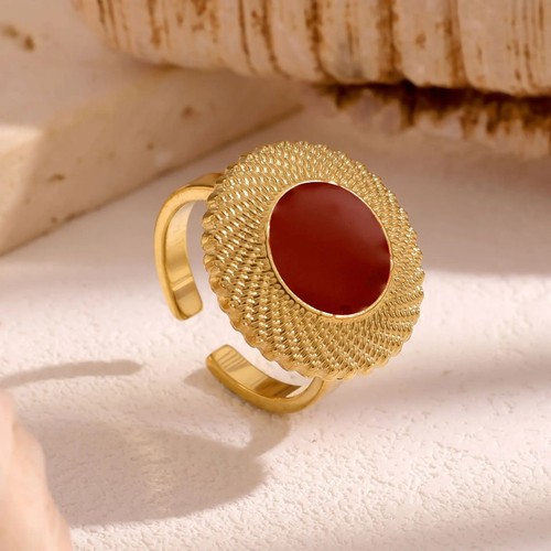 Anello donna pietra rossa - pietra,