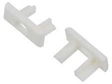 2 mascherine C24392C10TW per profili LED bianche MICRO-PLUS con foro KLUŚ