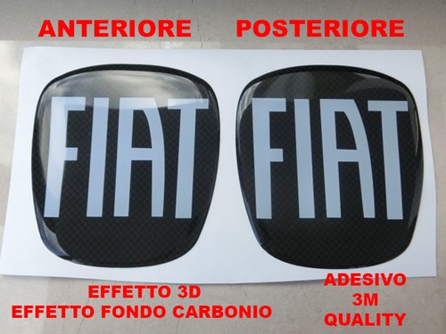 Adesivo resinato logo fiat - 3d,