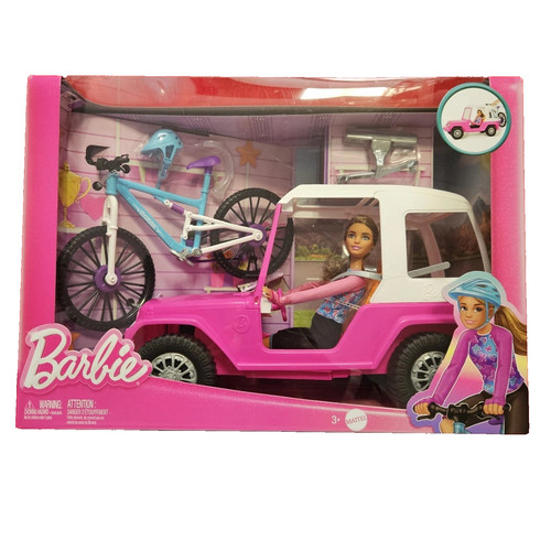 Barbie doll con jeep - barbie,