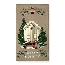 Christmas kitchen towel clouds - christmas,