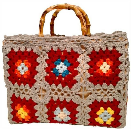Borsa uncinetto granny - -,