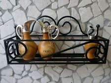 MENSOLA PORTASPEZIE IN FERRO BATTUTO CUCINA RUSTICA FIORIERA