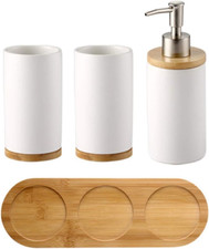 Set di 4 Accessori per Bagno