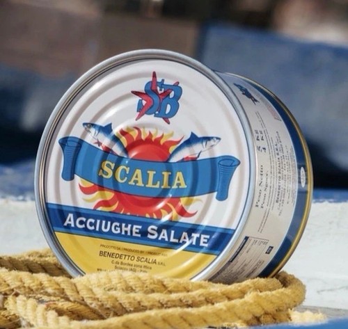Acciughe sotto sale - acciughe, latta