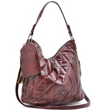 Borsa + OMAGGIO portamonete hobo biker firmato YYCOVERI donna spalla a tracolla