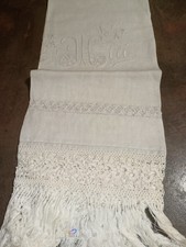 ANTICA SALVIETTA LINO RICAMATA