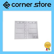 Greenwitch - Refill Organizer Agenda Settimanale Orizzontale 2026 Economica-8x13