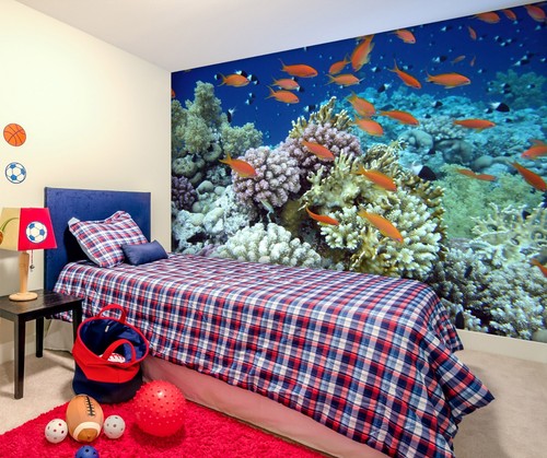 Carta parati ocean coral - 3d,