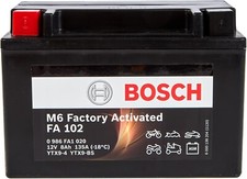 BATTERIA BOSCH GEL YTX9-BS KAWASAKI ZXR 400 91 99 NINJA ZX-6R 1998 2001 ZX6RR